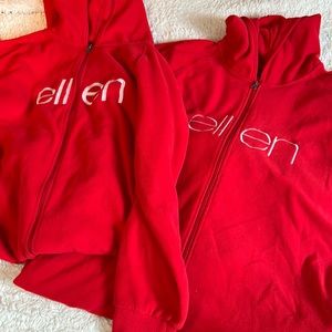 Two Ellen DeGeneres onesies.